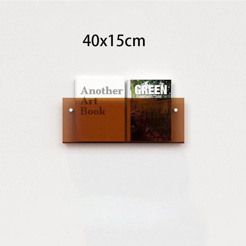 Wall-Mounted Acrylic Display Shelf for Magazines | ventumra