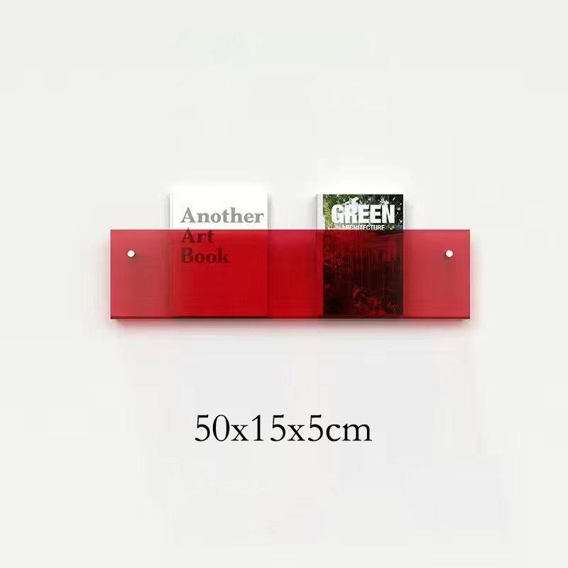 Wall-Mounted Acrylic Display Shelf for Magazines | ventumra