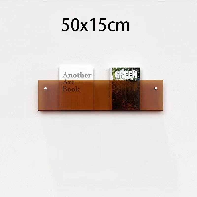 Wall-Mounted Acrylic Display Shelf for Magazines | ventumra