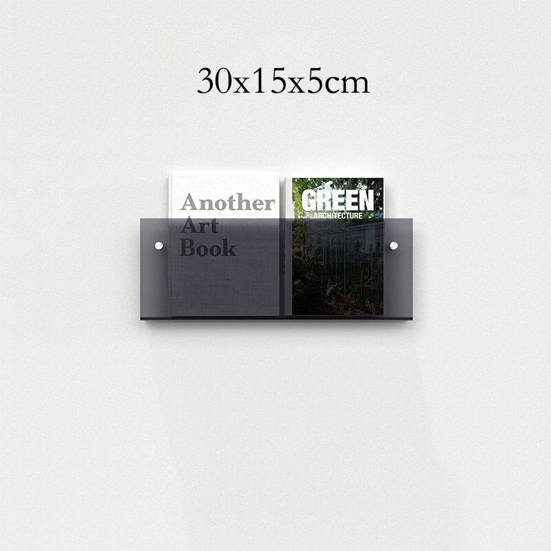 Wall-Mounted Acrylic Display Shelf for Magazines | ventumra