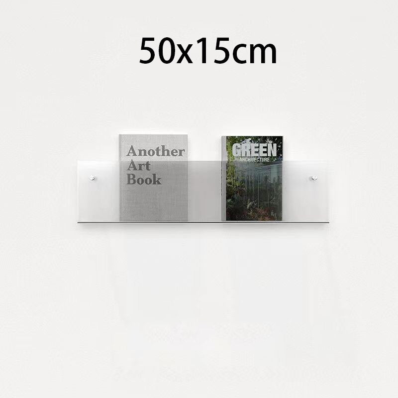 Wall-Mounted Acrylic Display Shelf for Magazines | ventumra