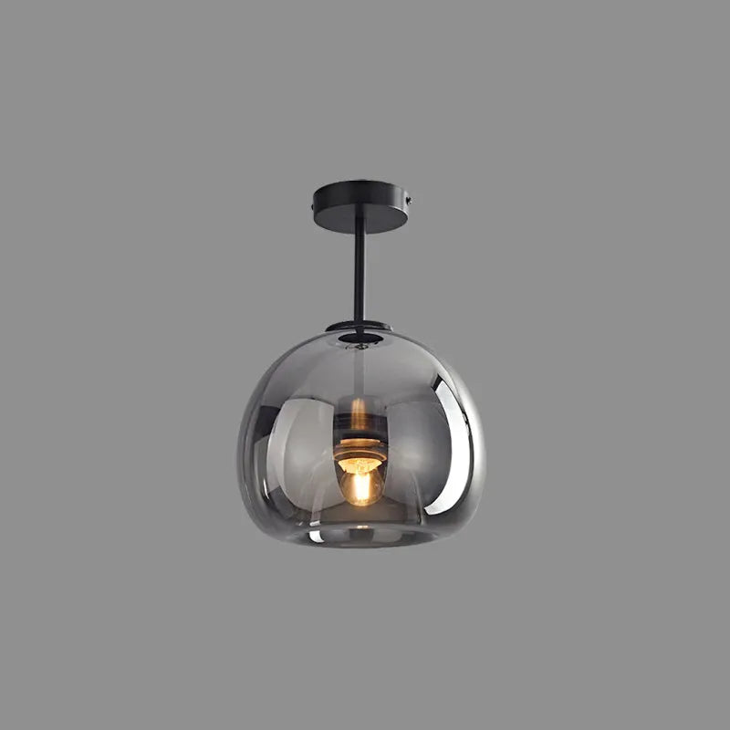 Rhea Glass Semi-Flush Mount Ceiling Light/Pendant Light | ventumra