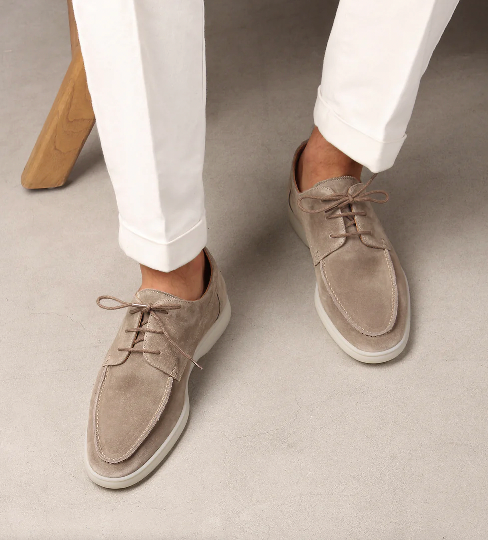 Men's Stylish Suede Lace-Up Shoes | ventumra