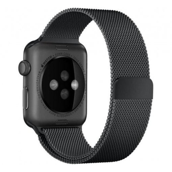Elegant Black Finish Milanese Edition Strap For Apple Watch | Ventumra
