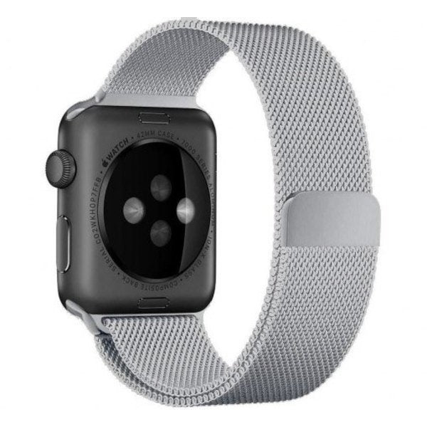 Apple Watch用プレミアムアクセサリー シルバーのミラネーゼバンド｜Ventumra