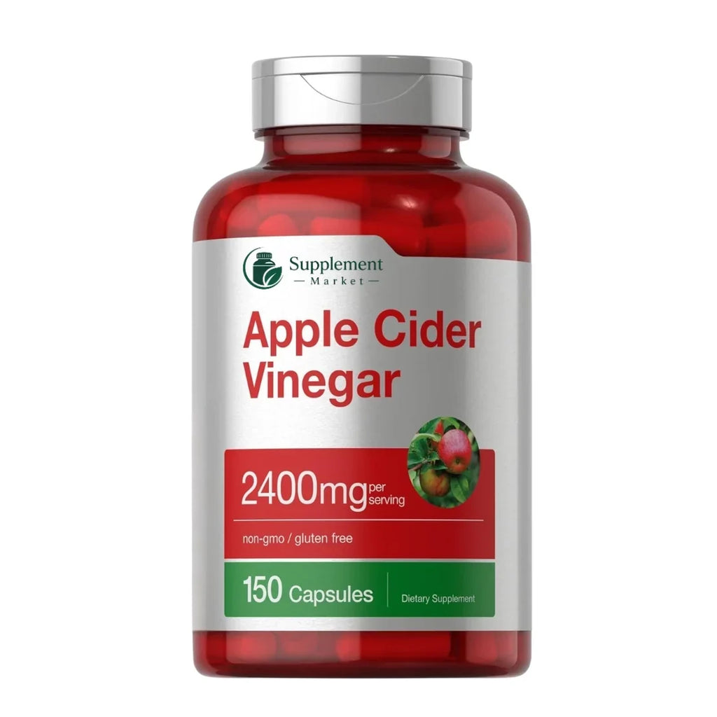 2400mg Apple Cider Vinegar Capsules: Daily Metabolism & Digestive Support