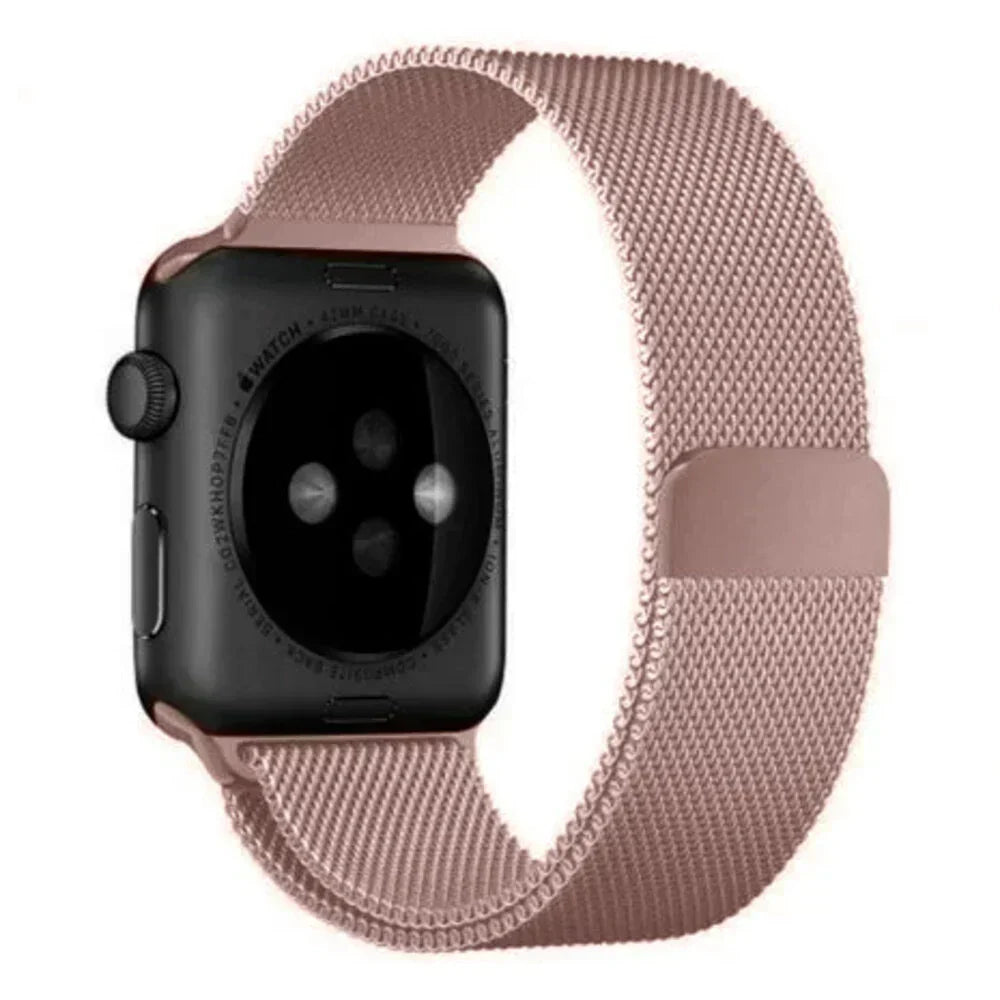Rózsaarany tónusú milánói szíjas kiadás Apple Watchhoz – mindennapi stílus | Ventumra