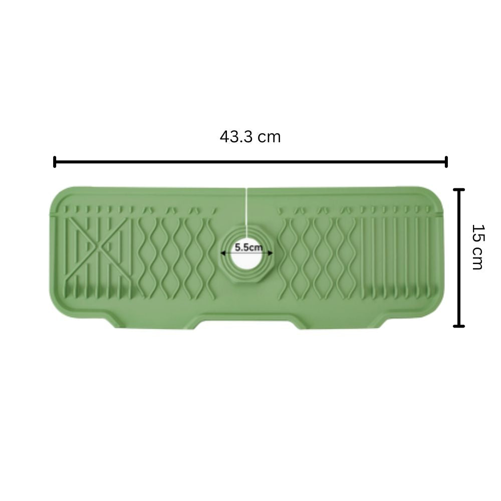 Tilted Rubber Faucet Mat for Sink Drainage | ventumra