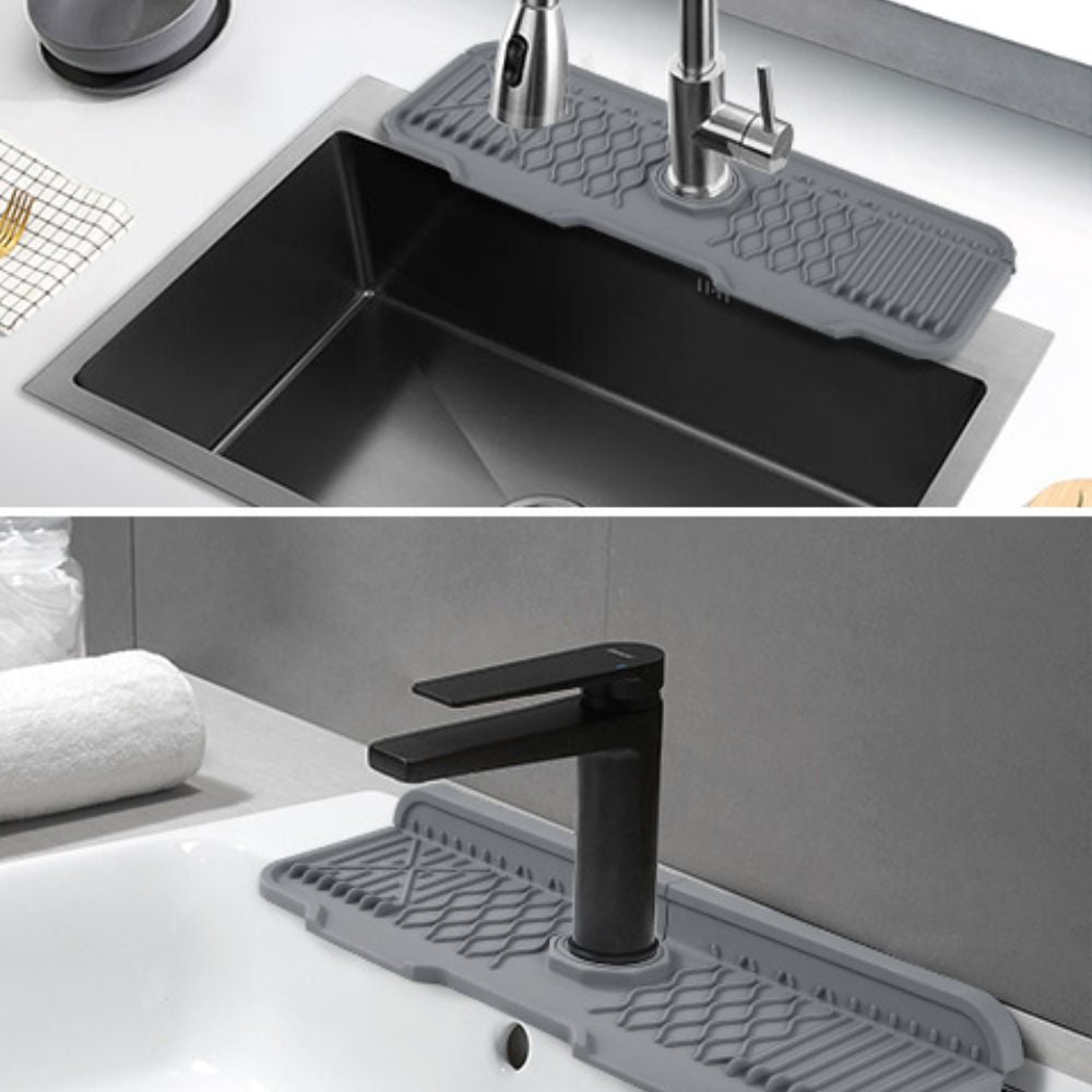 Tilted Rubber Faucet Mat for Sink Drainage | ventumra
