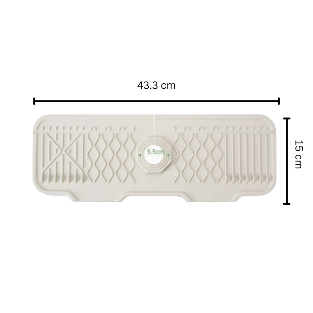 Tilted Rubber Faucet Mat for Sink Drainage | ventumra