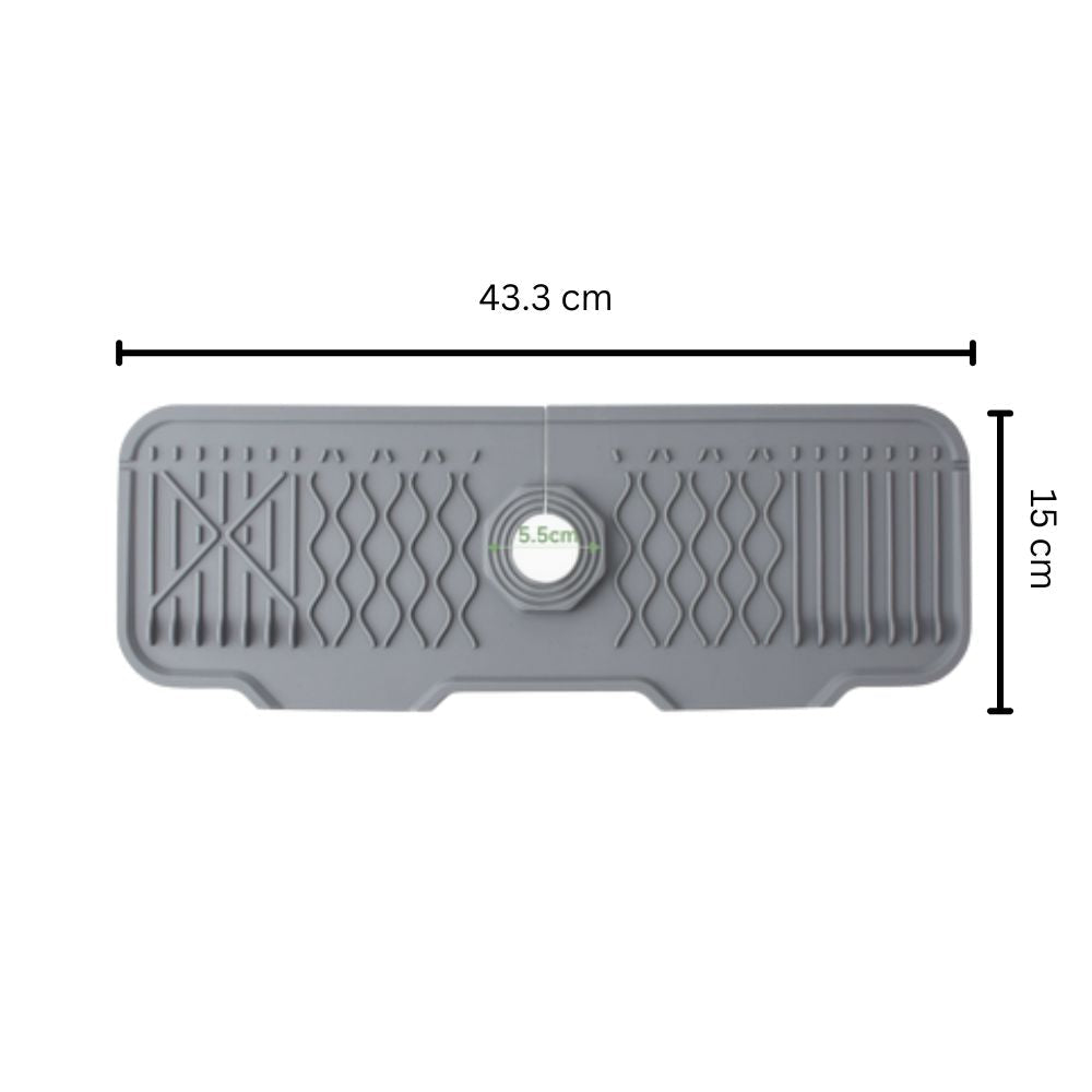 Tilted Rubber Faucet Mat for Sink Drainage | ventumra