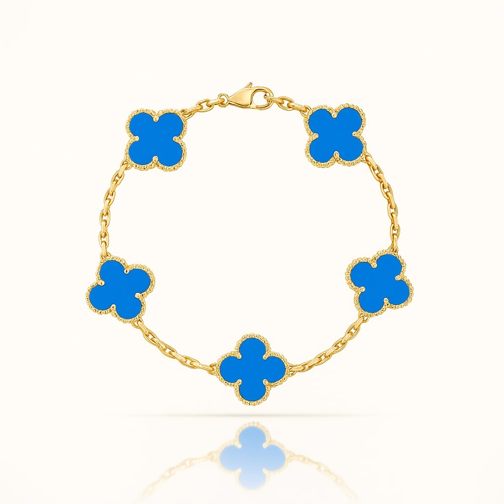 Women's Gold and Black Bracelet — Elegant Lightweight Jewelry