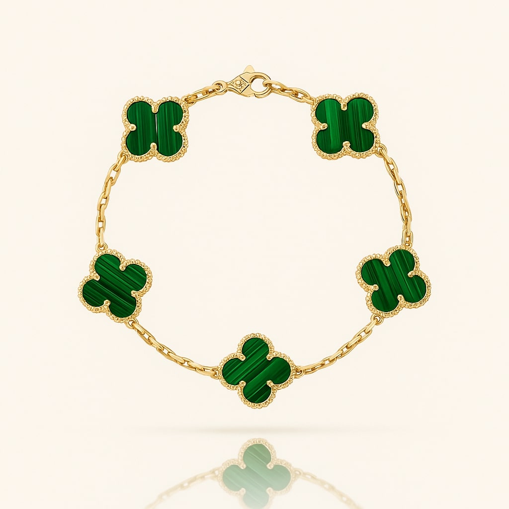 Women's Gold and Black Bracelet — Elegant Lightweight Jewelry
