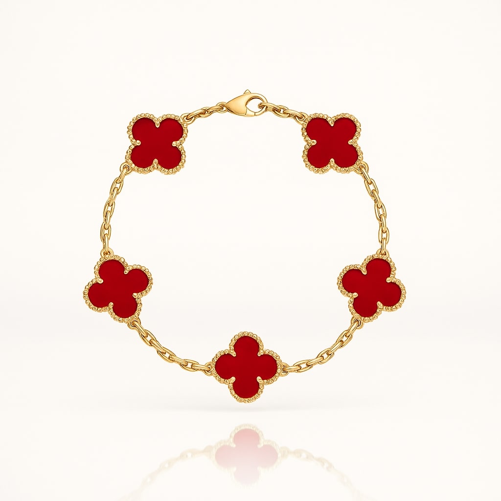 Women's Gold and Black Bracelet — Elegant Lightweight Jewelry