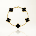 Women's Gold and Black Bracelet — Elegant Lightweight Jewelry