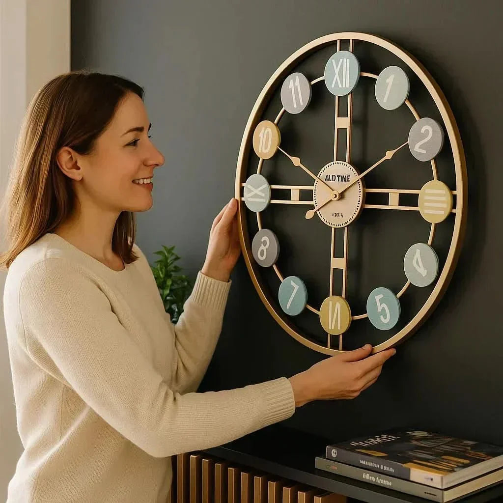 SereneTime Quiet Wall Clock — Silent Sweep Movement, Minimalist Face