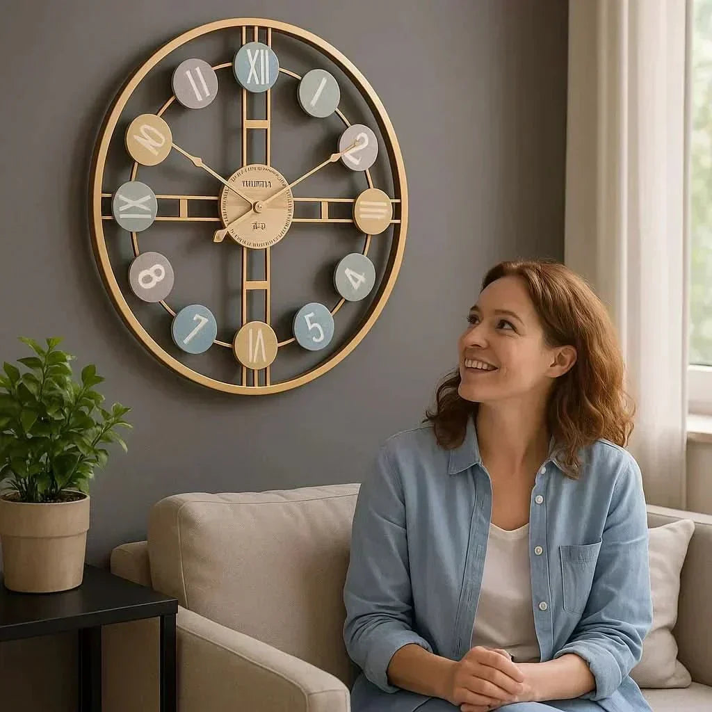 SereneTime Quiet Wall Clock — Silent Sweep Movement, Minimalist Face