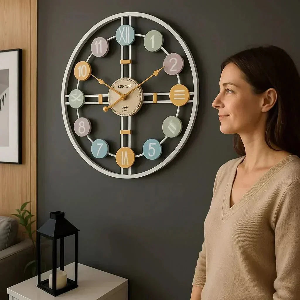 SereneTime Quiet Wall Clock — Silent Sweep Movement, Minimalist Face