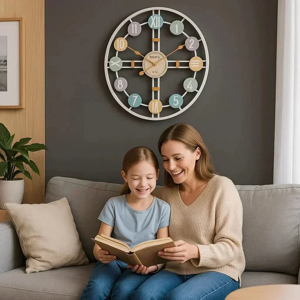 SereneTime Quiet Wall Clock — Silent Sweep Movement, Minimalist Face