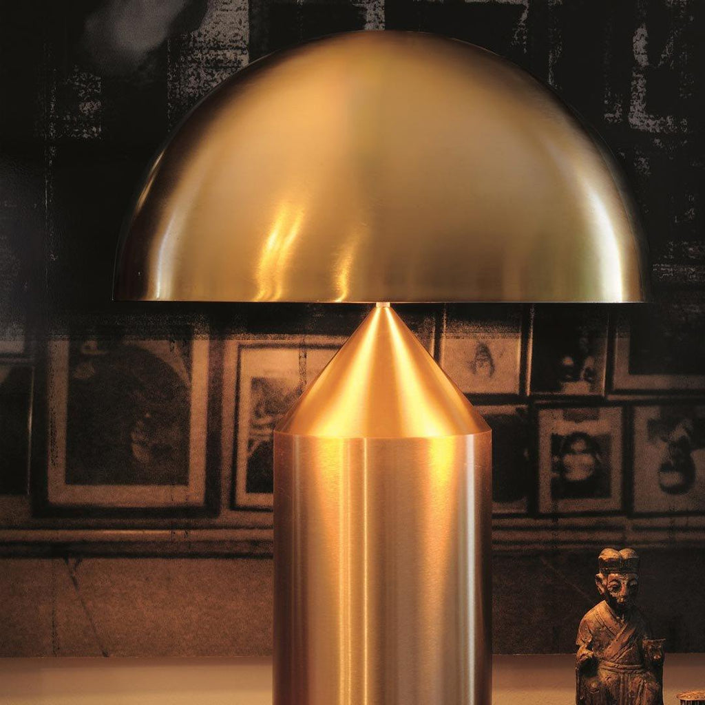 Astraea | Geometric Metal Table Lamp With Cylinder Cone Hemisphere