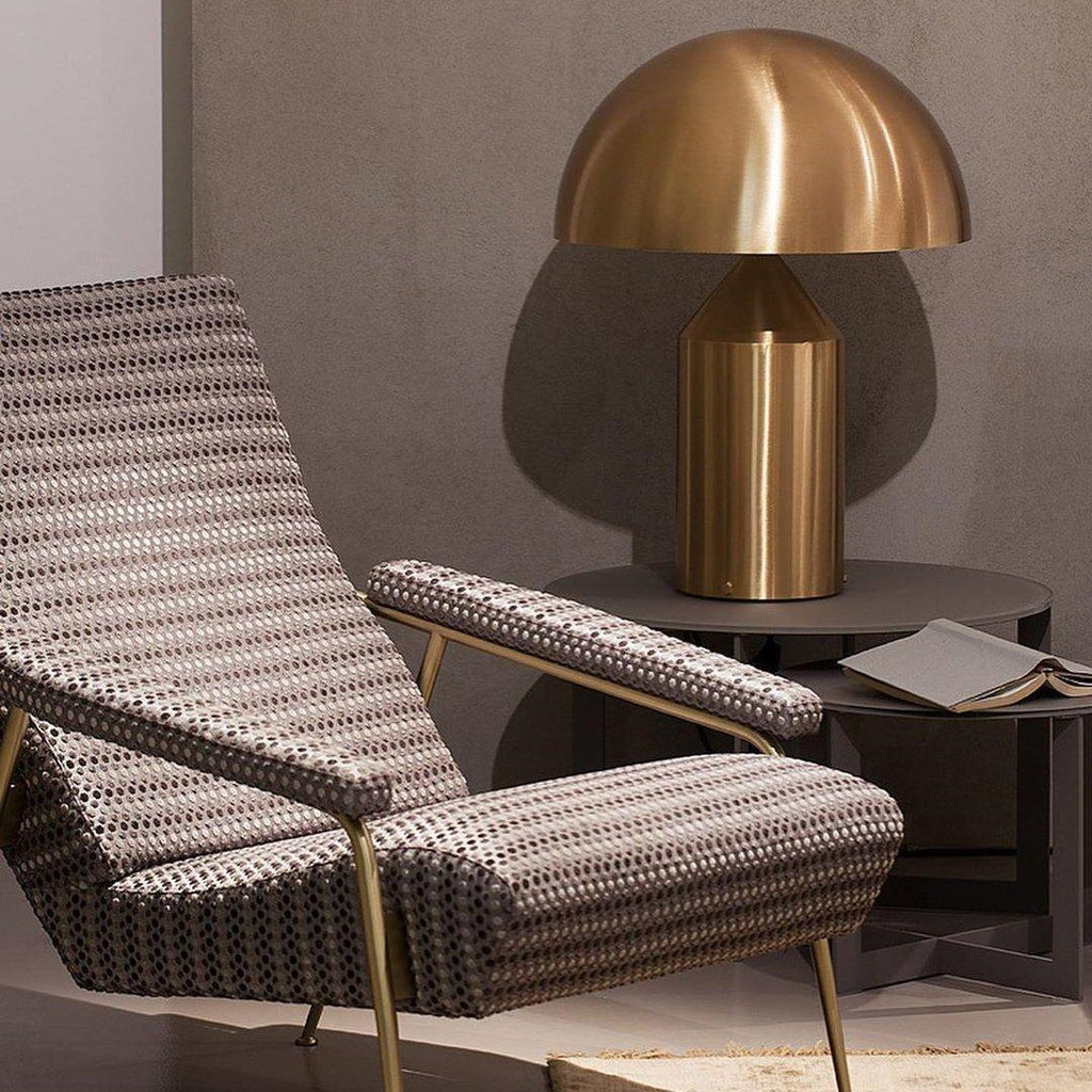 Astraea | Geometric Metal Table Lamp With Cylinder Cone Hemisphere
