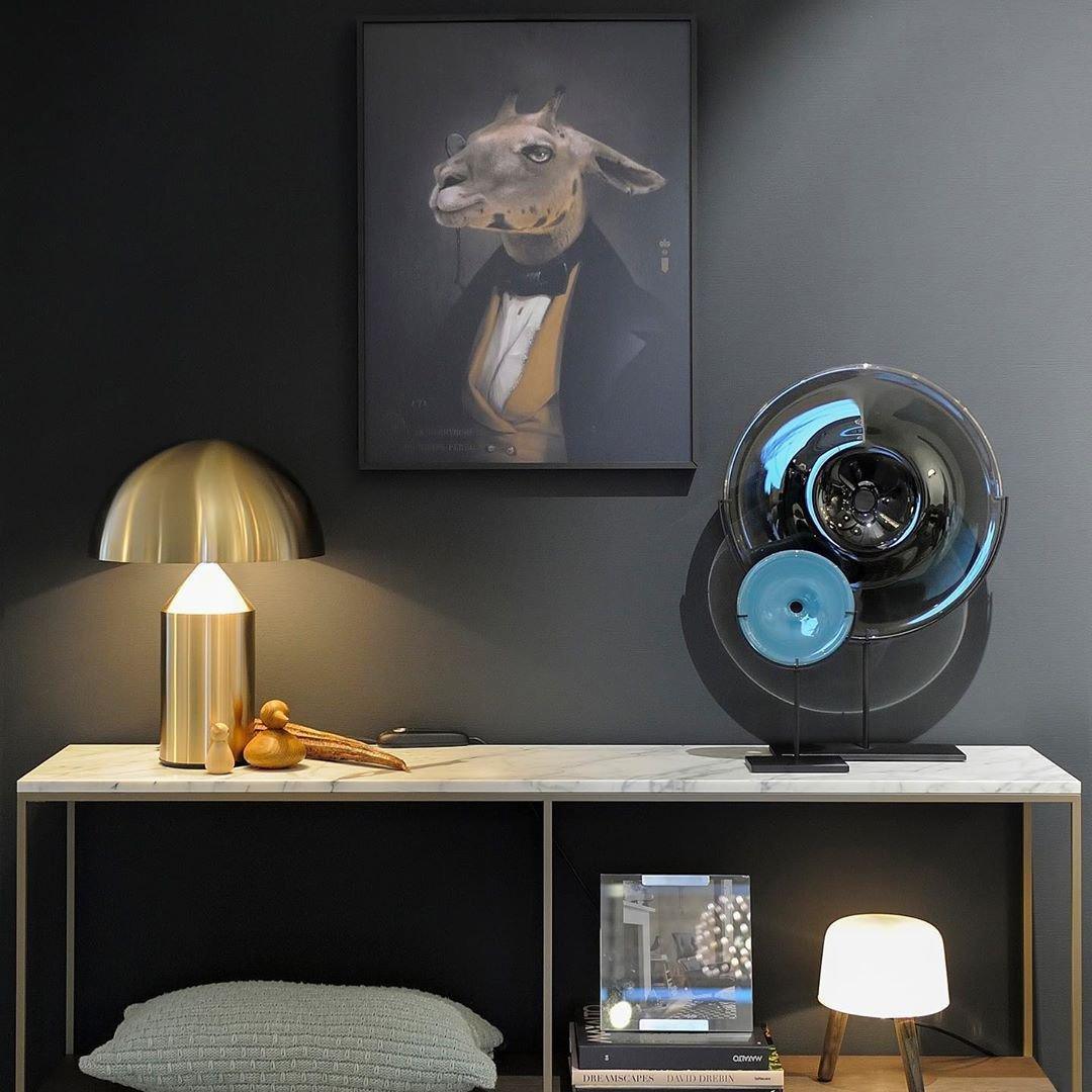 Astraea | Geometric Metal Table Lamp With Cylinder Cone Hemisphere