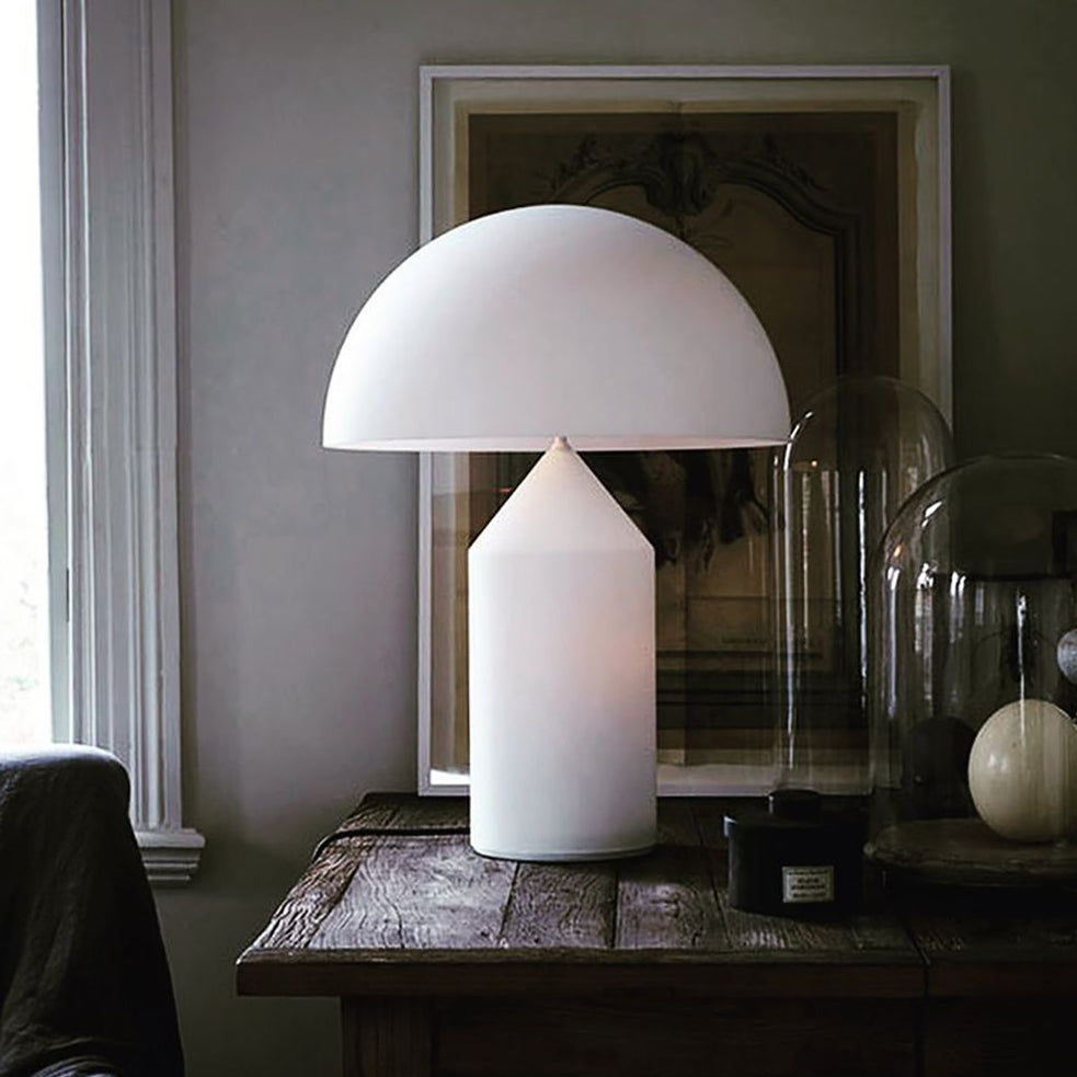 Astraea | Geometric Metal Table Lamp With Cylinder Cone Hemisphere