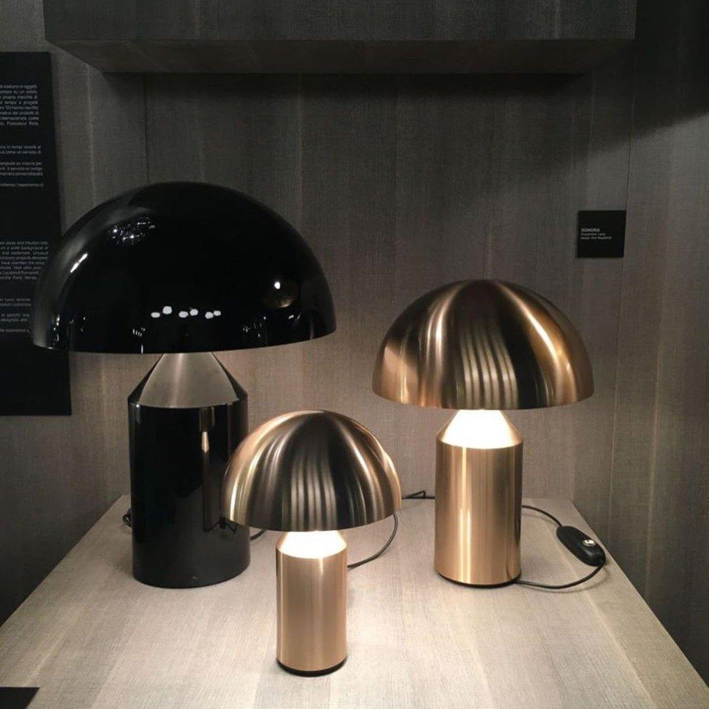 Astraea | Geometric Metal Table Lamp With Cylinder Cone Hemisphere