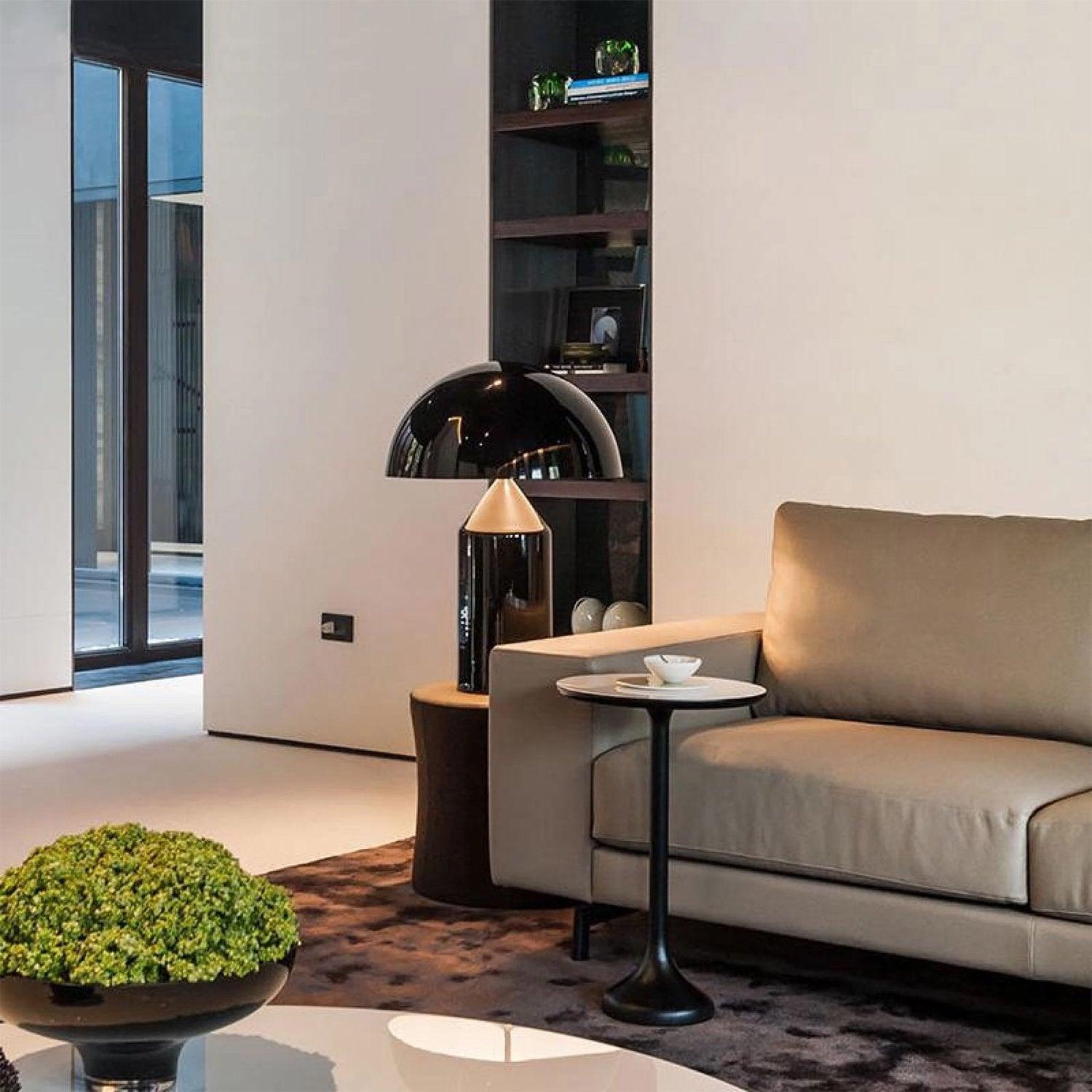Astraea | Geometric Metal Table Lamp With Cylinder Cone Hemisphere