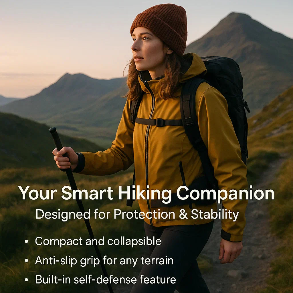 Collapsible Defense Cane for Hiking & City Use | ventumra