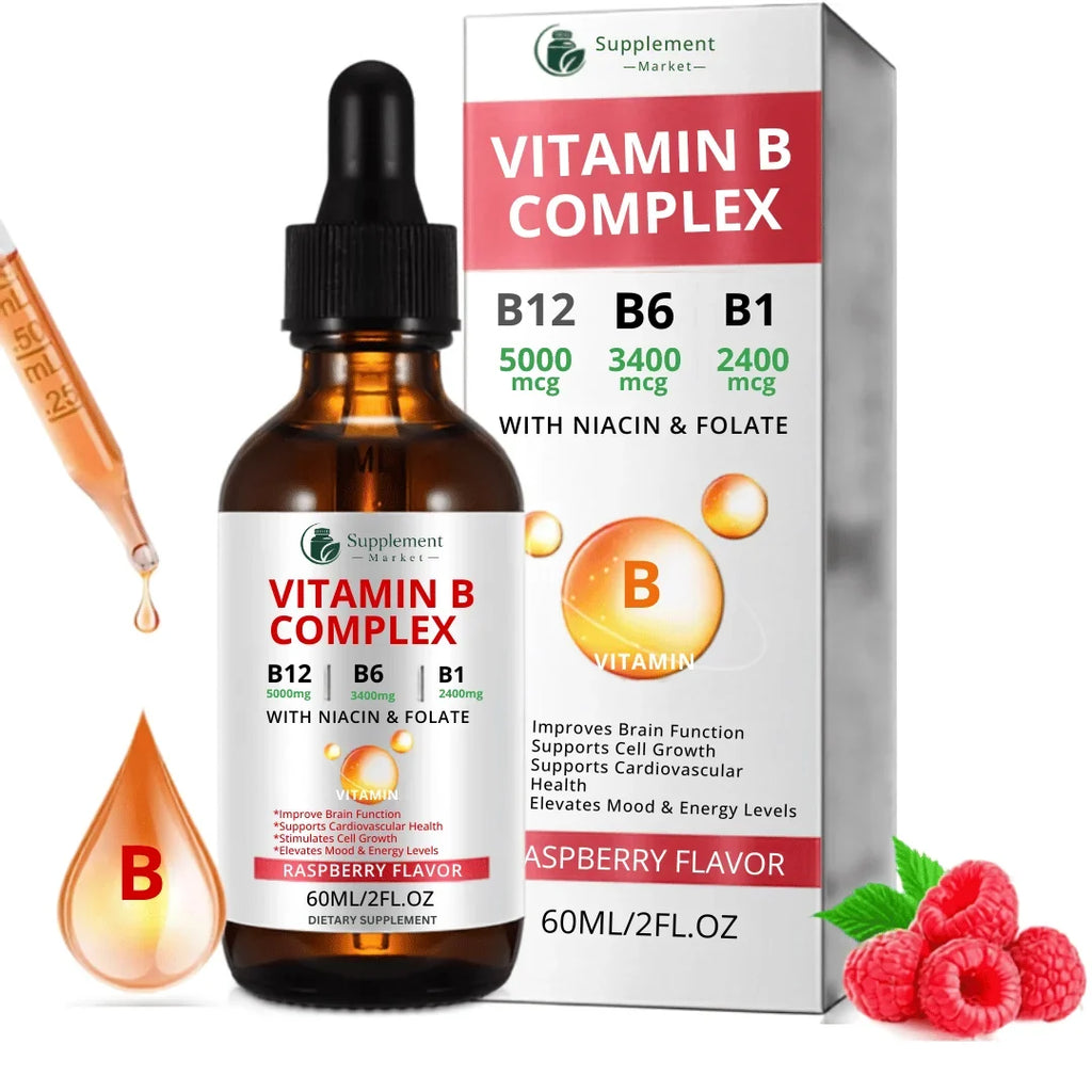 B-Vitamin Liquid Drops: All-Day Energy & Mental Clarity