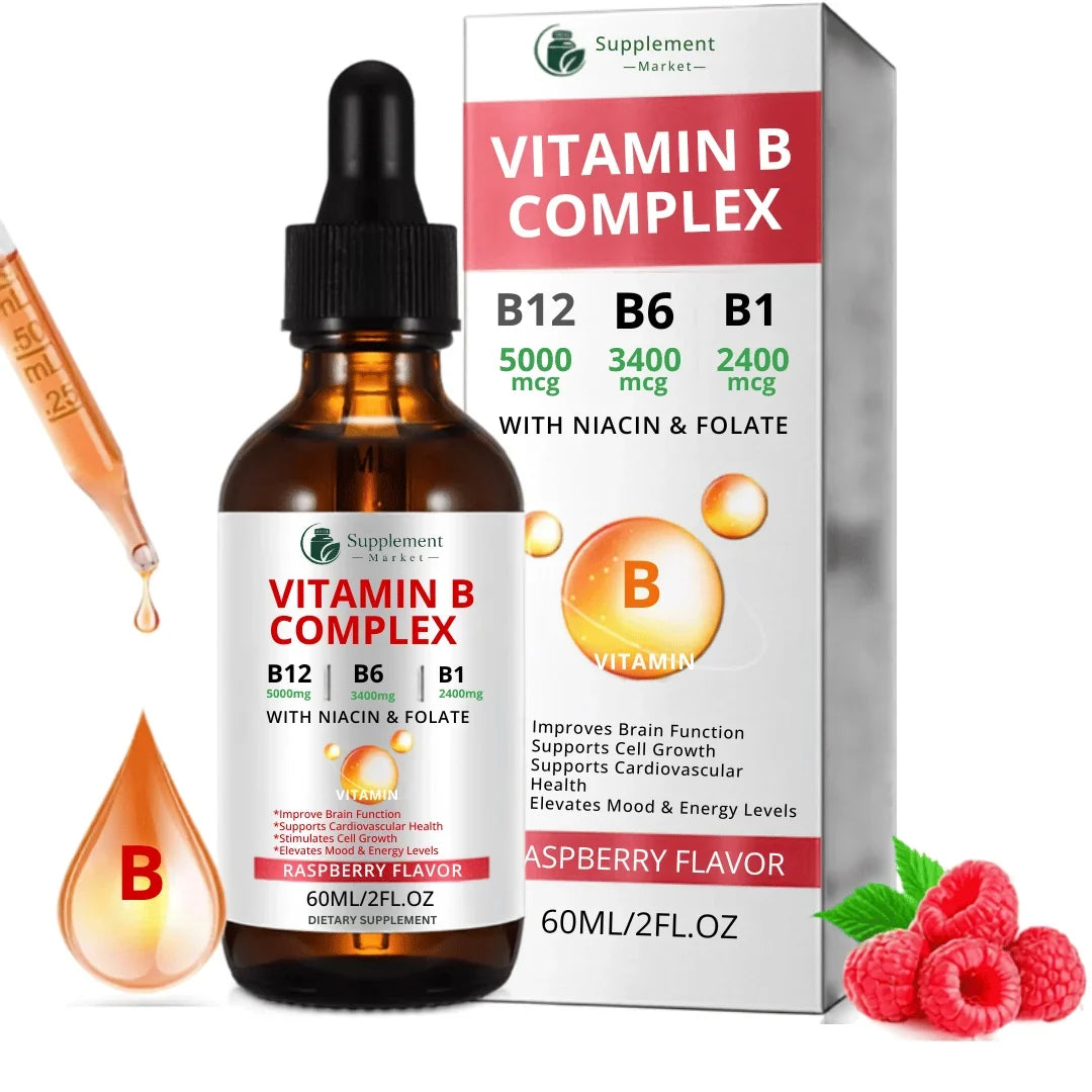 B-Vitamin Liquid Drops: All-Day Energy & Mental Clarity