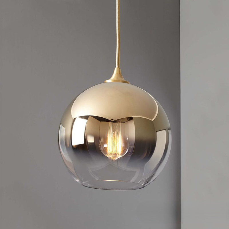 Brina Frosted Balloon Pendant Light Gradient | ventumra