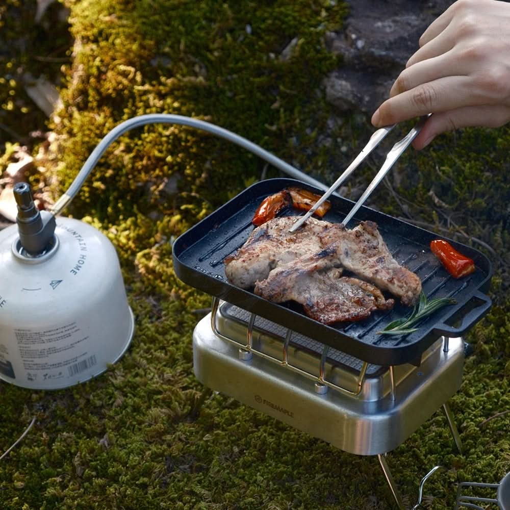 TrailForge Portable Mini Grill Plate Set — Outdoor Cooking Kit
