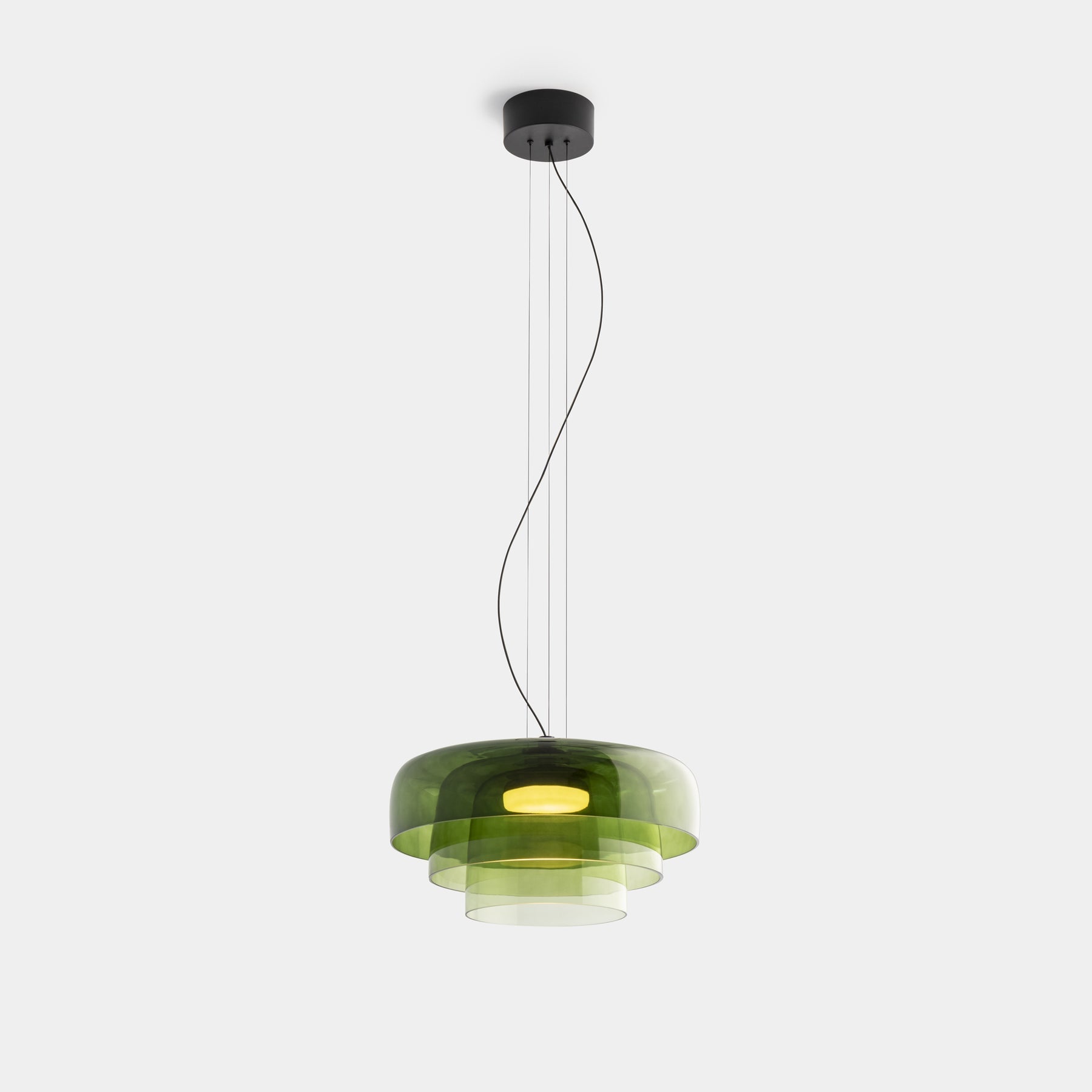 Calyra Glass and Metal Pendant Light for Dining Rooms