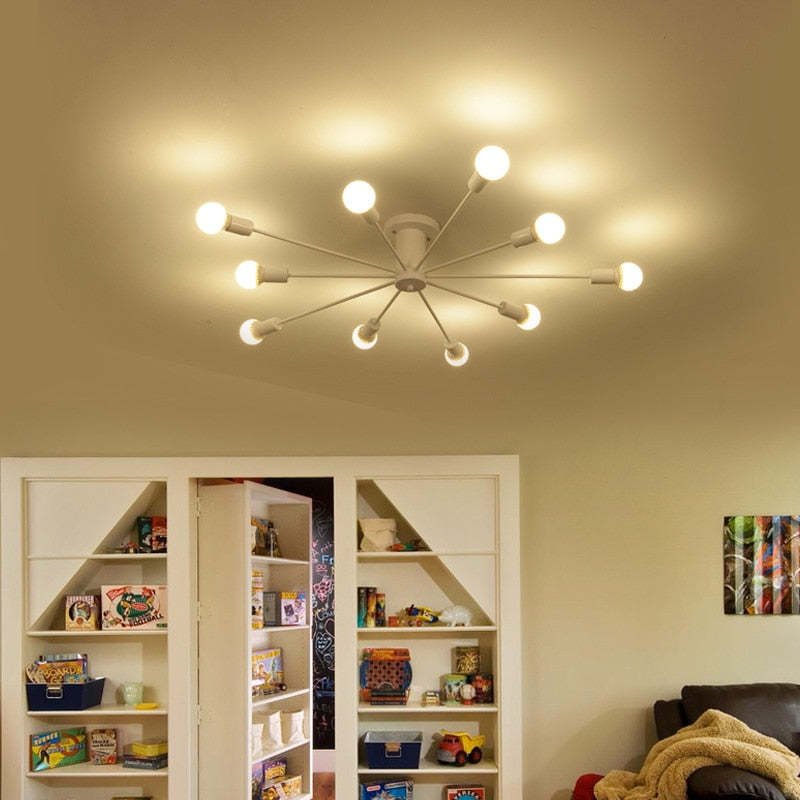 Silva Modern Simple Flush Mount Ceiling Light, 6/8/10 Heads | ventumra