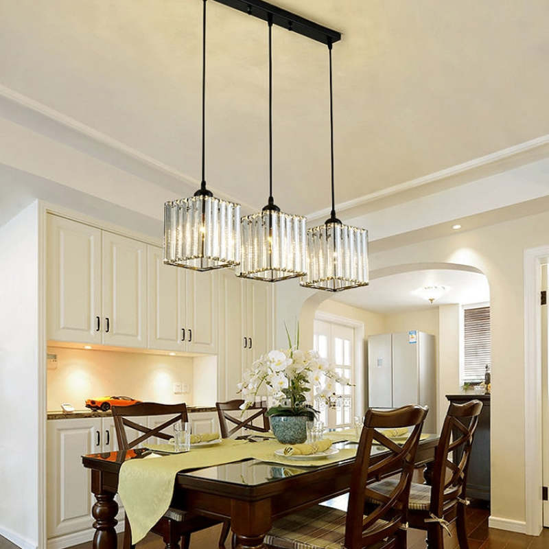 Vina Modern Cluster Cylinder Glass Pendant Light, Black/Gold - Neutralighting