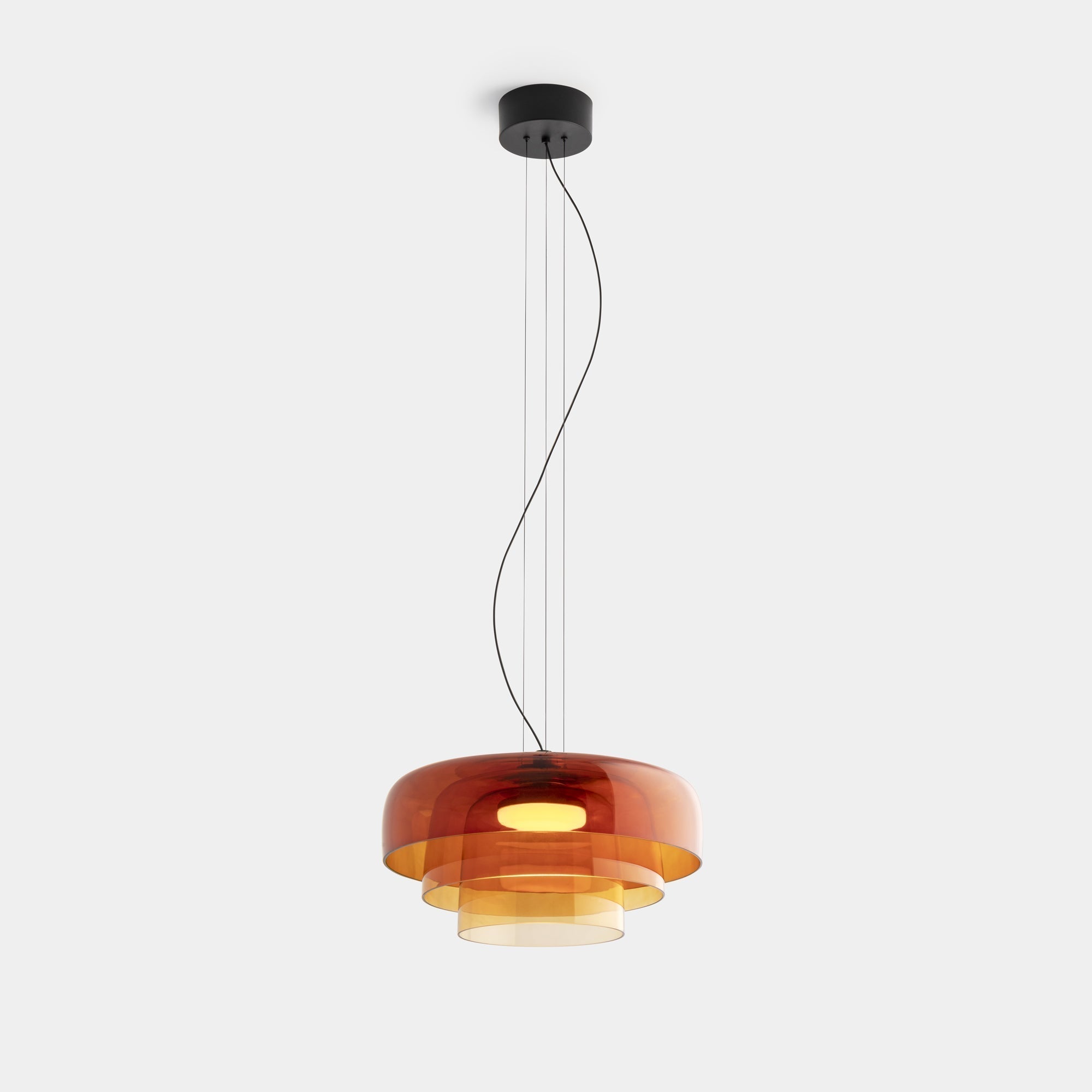 Calyra Glass and Metal Pendant Light for Dining Rooms
