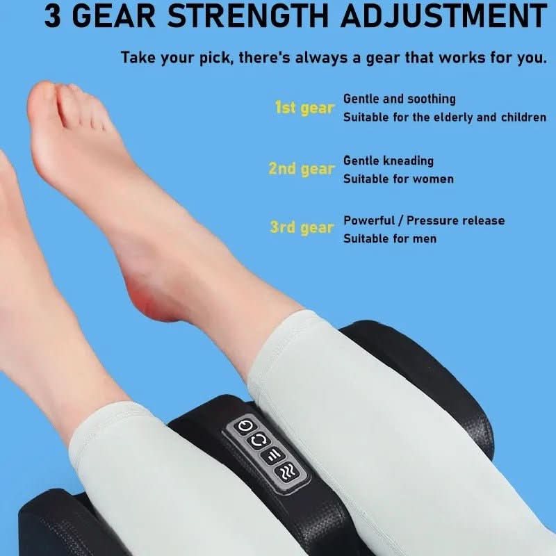 Auralux Shiatsu Foot Massager – Heat, 12 3D Massage Balls, Timer