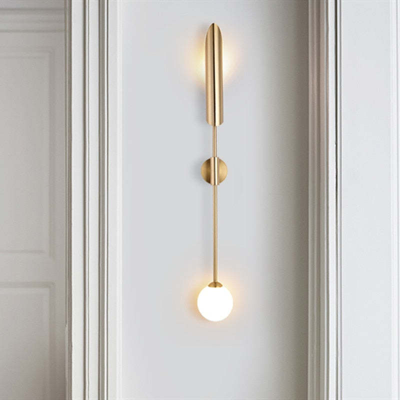 Phira Luxury Double-head Golden Scabbard Wall Lamp | ventumra