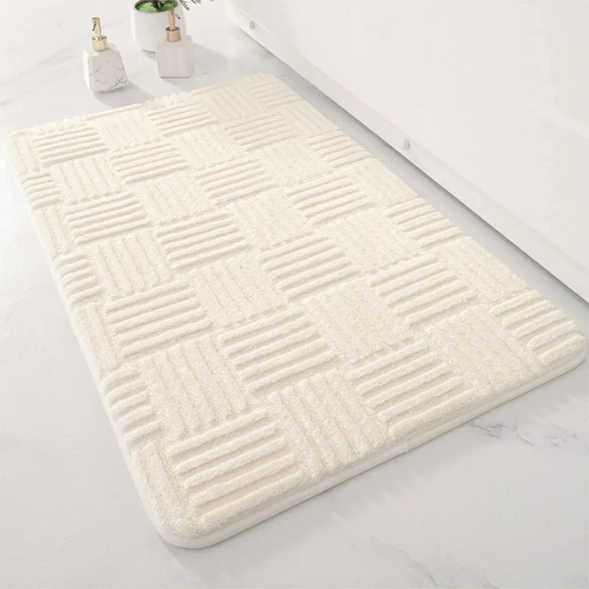 Soft Non-Slip Bath Mat — Comfortable, Moisture-Absorbing Rug