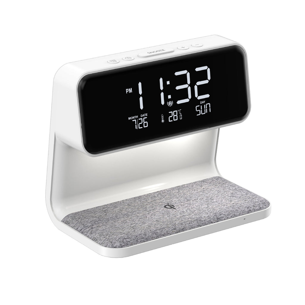 Solivon 3-in-1 Bed Lamp With Wireless Charger And LCD Alarm