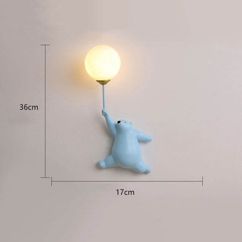 Candeeiro de parede de leitura Urso Balão | ventumra
