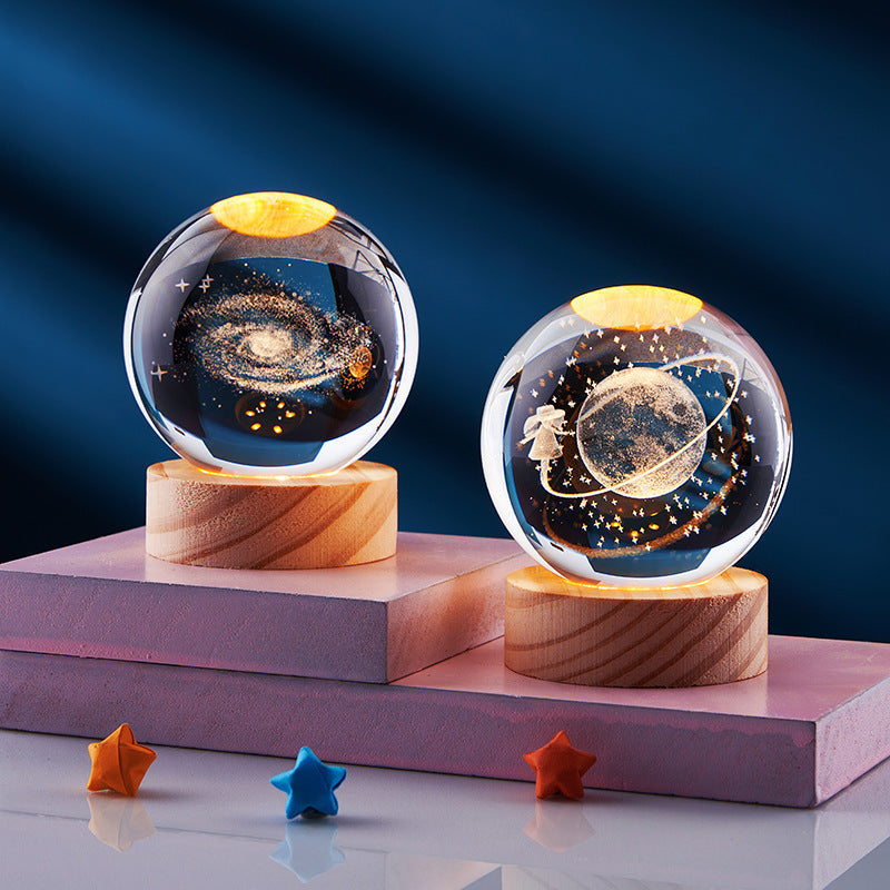 LumaOrb Elegant Ambient 3D Night Lamp For Bedroom Decor