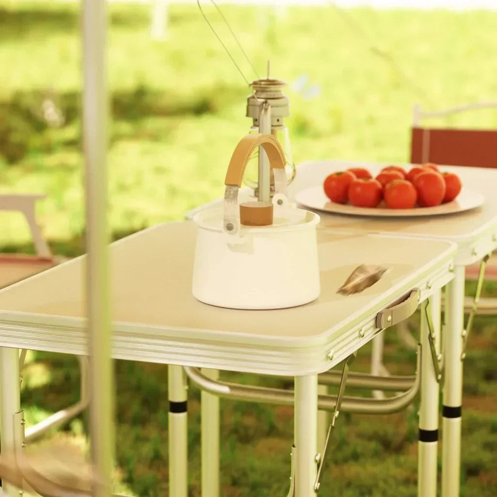 TrailForge Collapsible Outdoor Table — Portable Fold-Away Surface, Moisture-Resistant Structure