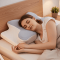 AuroraCore Orthopaedic Memory Foam Pillow — Dual-Height Support Profile
