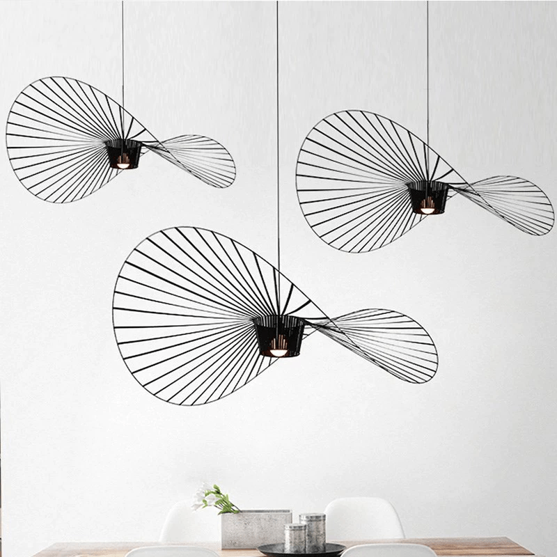 Solara Straw Hat Minimalist Pendant Light for Home Decor