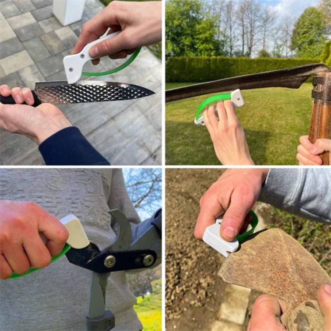 Affilatore per attrezzi da giardino — Cura facile del filo delle cesoie smussate