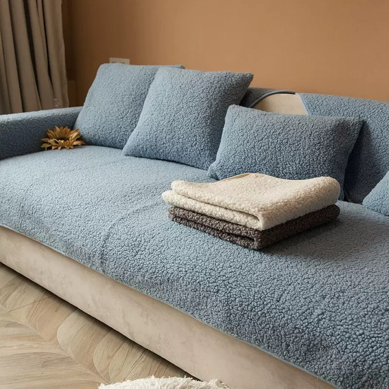 Cozy Teddy Sofa Covers — Soft Texture, Protective Fit