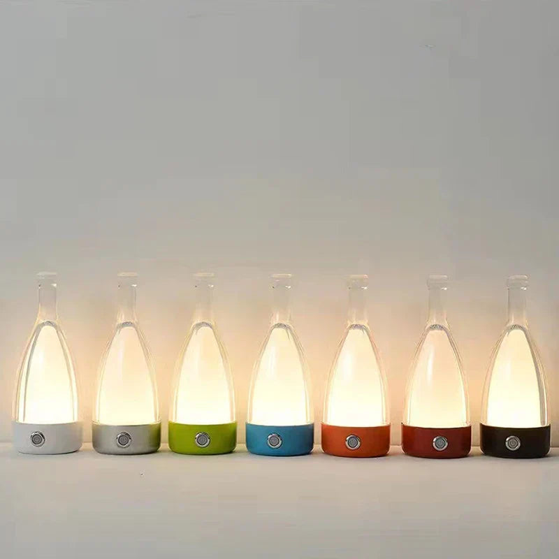 LumaVine Rechargeable Wine Bottle Lamp By Elara For Ambient Lighting And Cozy Decor